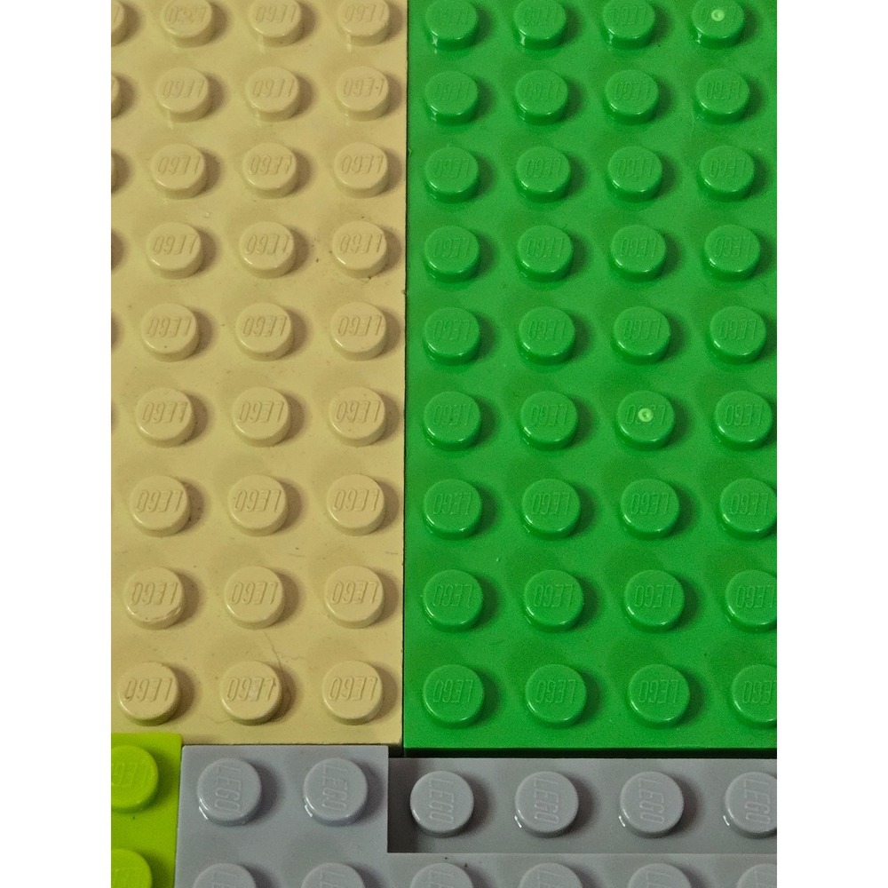 LEGO Bulk Baseplate Lot Mixed Sizes Shapes Green Blue Tan Grey Building Plates - Picture 2 of 2